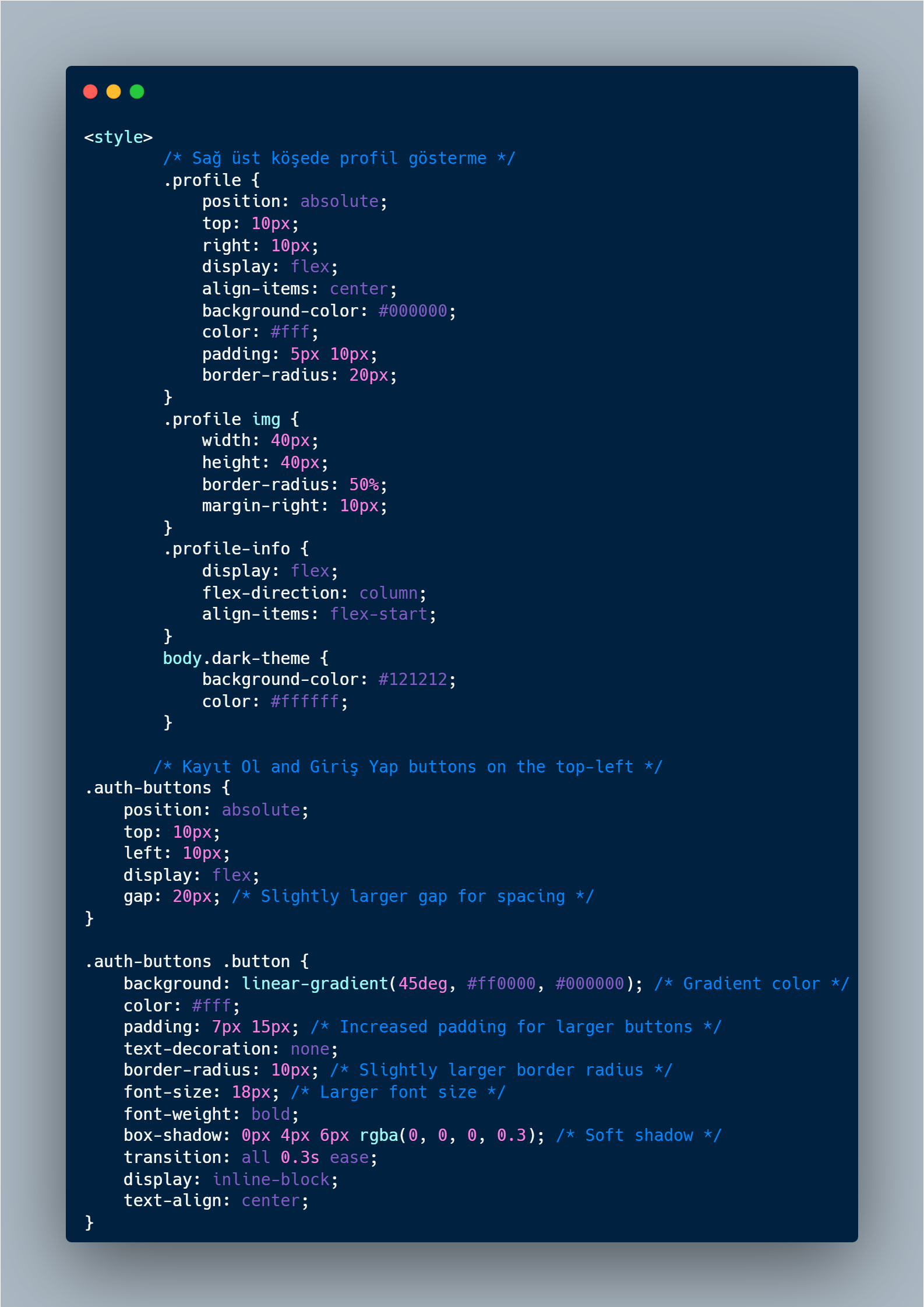 CSS UI Layout
